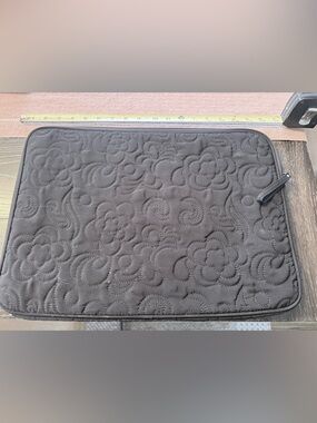 Vera Bradley Black Quilted Laptop Cover Case